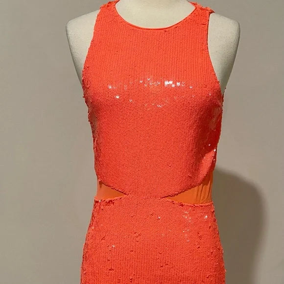 alice and olivia orange mini dress Alice Olivia Tomoko Crocheted Cottonblend Mini Dress
